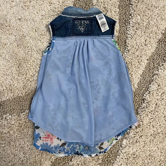 Guess Los Angeles 2 pc set Top with Belted Shorts Sz 5 in Girls Adorable! - Picture 4 of 11